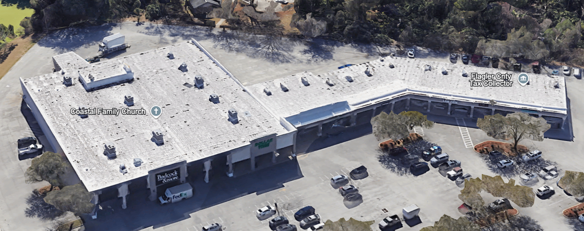 Flagler County Retail Center before restoration