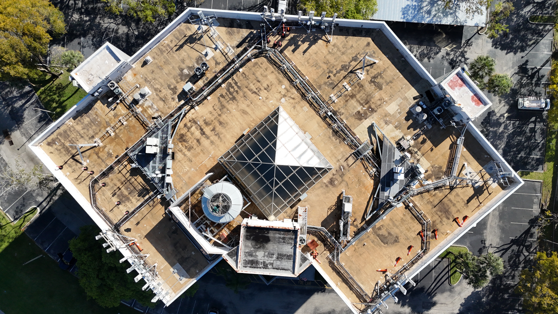 Communications Operations Roof before restoration